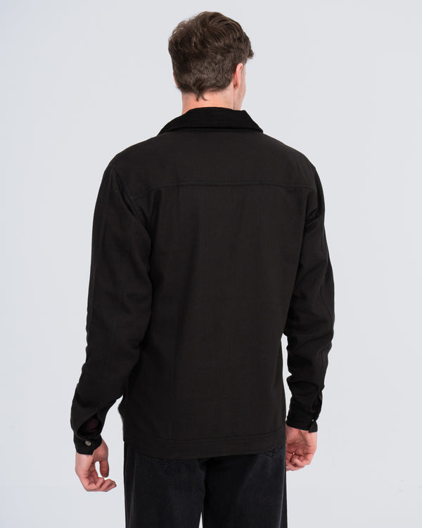 2t Kayden Tall Cord Collar Cotton Jacket (black)