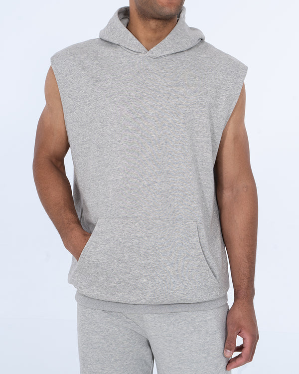 2t Isaac Tall Sleeveless Hoodie (heather grey)