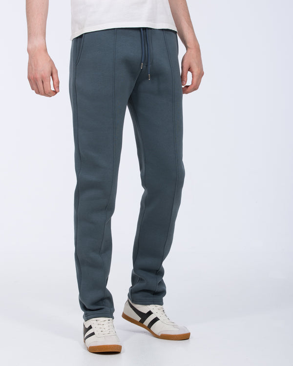 2t Elijah Tall Regular Fit Pintuck Joggers (petrol blue)