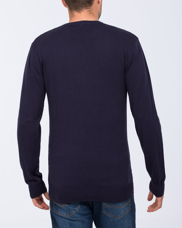2t Austin Tall Cotton Crew Neck Jumper (navy)