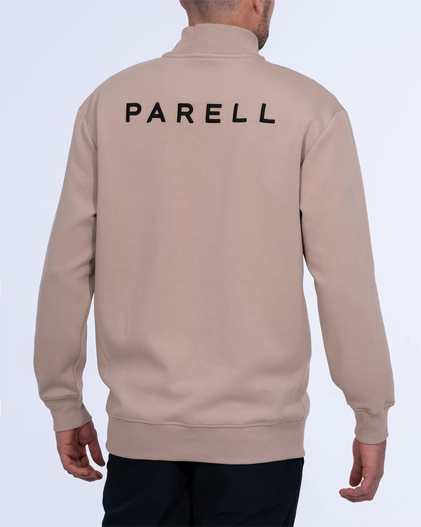 Parell Active Tall Quarter Zip Mid Layer Top (taupe)