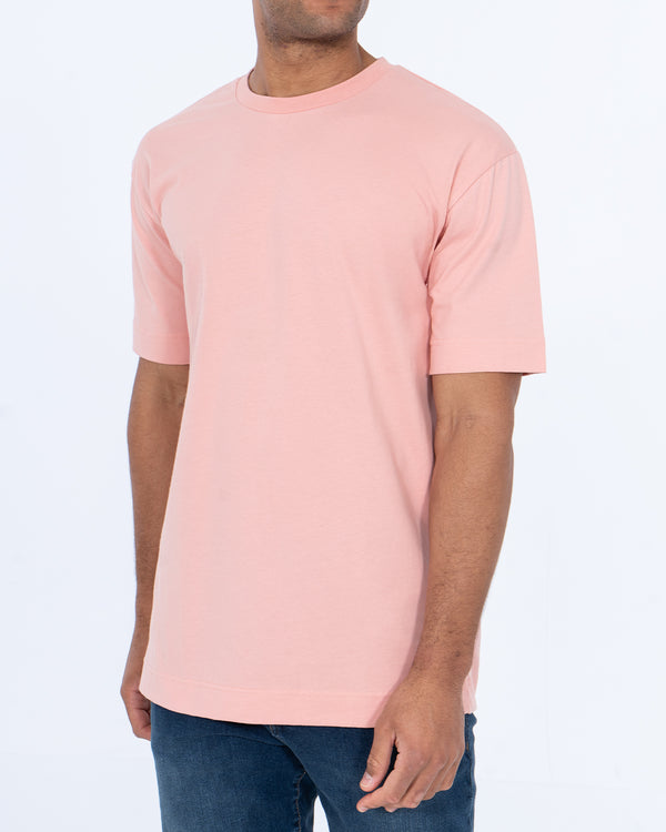 2t Teddy Tall Printed Velour Oversized T-Shirt (pink)