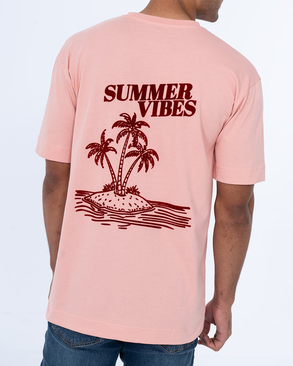 2t Teddy Tall Printed Velour Oversized T-Shirt (pink)