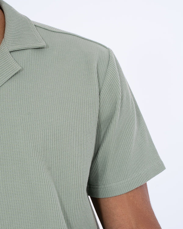 2t Joshua Tall Short Sleeve Waffle Shirt (sage)