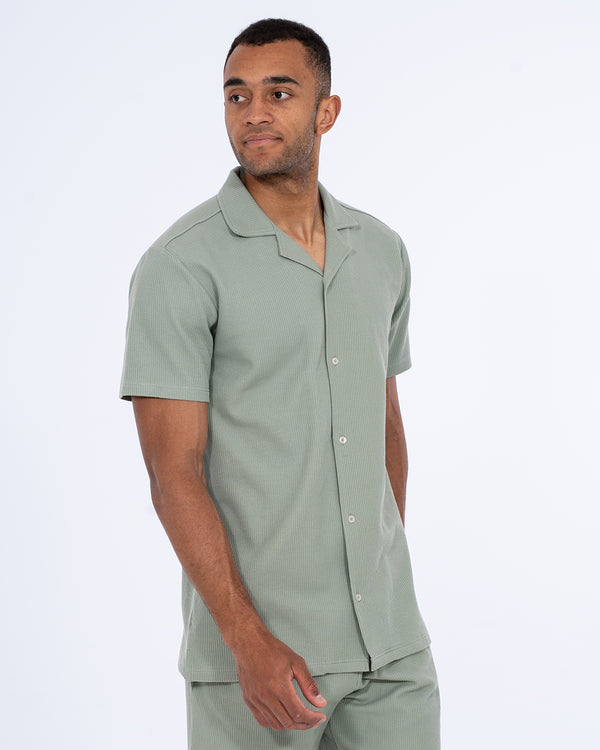 2t Joshua Tall Short Sleeve Waffle Shirt (sage)