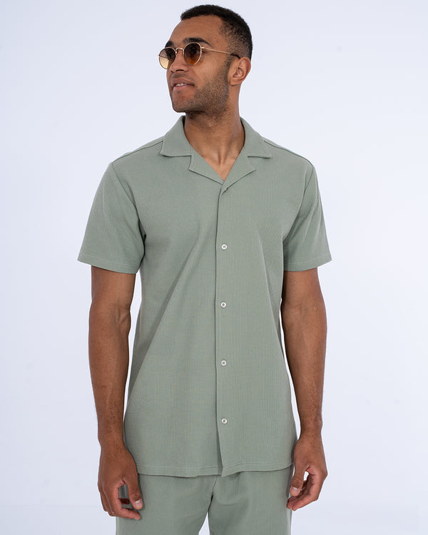 2t Joshua Tall Short Sleeve Waffle Shirt (sage)