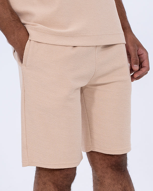 2t Kai Tall Textured Shorts (cement)