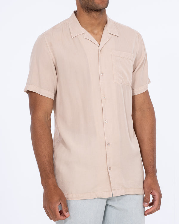 2t Reagan Tall Short Sleeve Revere Shirt (ecru)