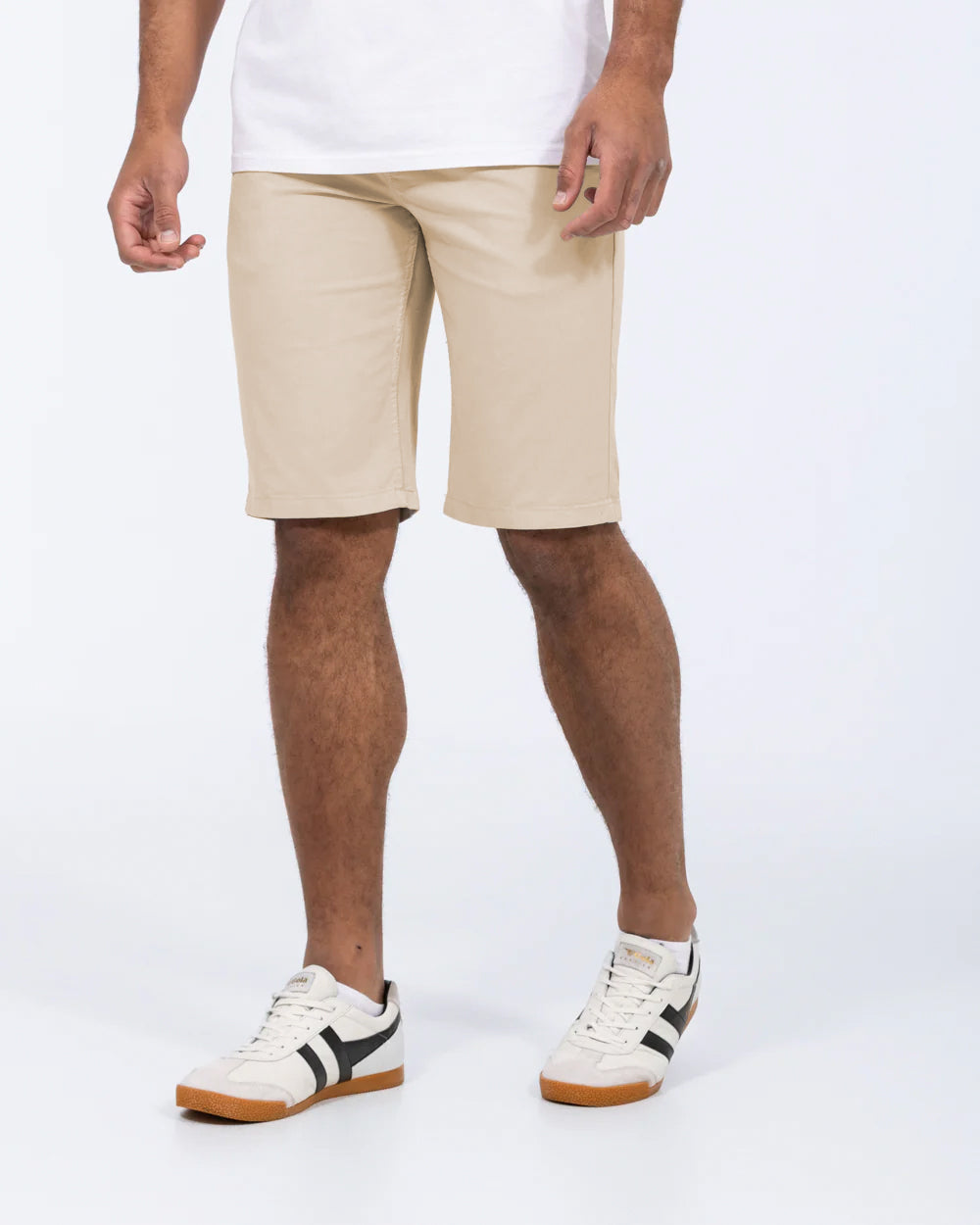 2t Grant Regular Fit Tall Mens Extra Long Chino Shorts (beige) 13