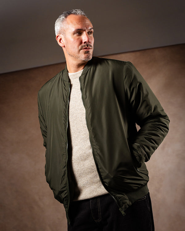2t Owen Tall Bomber Jacket (khaki)
