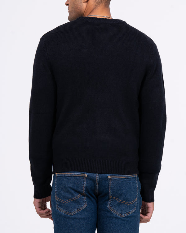 2t Tall Giraffe Crew Neck Christmas Jumper (navy)