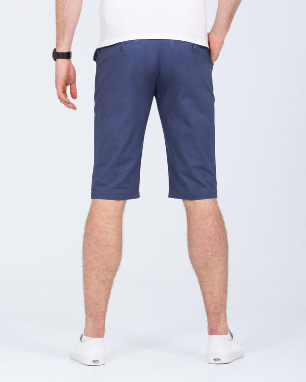 2t Alex Tall Slim Fit Chino Shorts (mid blue)