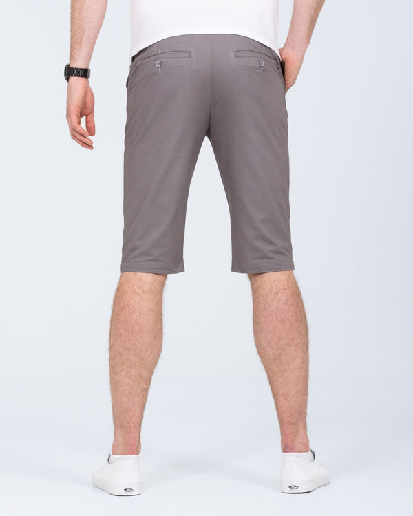 2t Alex Tall Slim Fit Chino Shorts (mid grey)