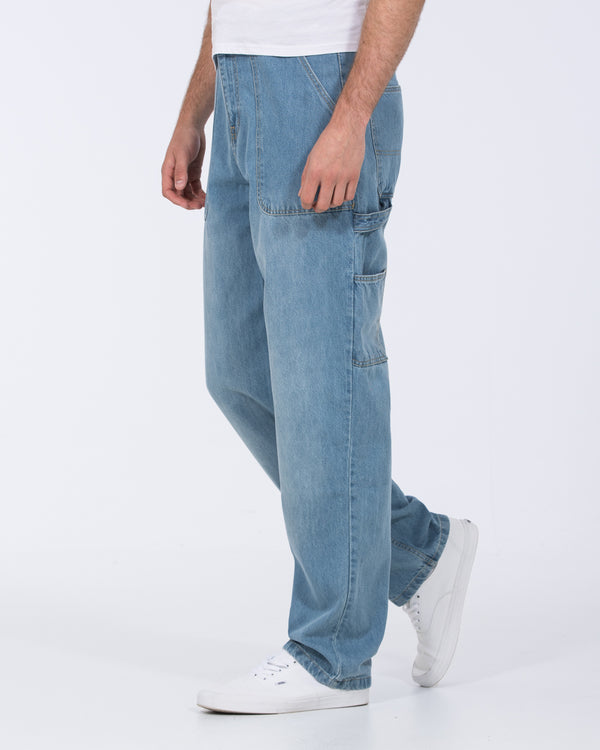 2t Jacob Tall Loose Fit Carpenter Jeans (light wash)