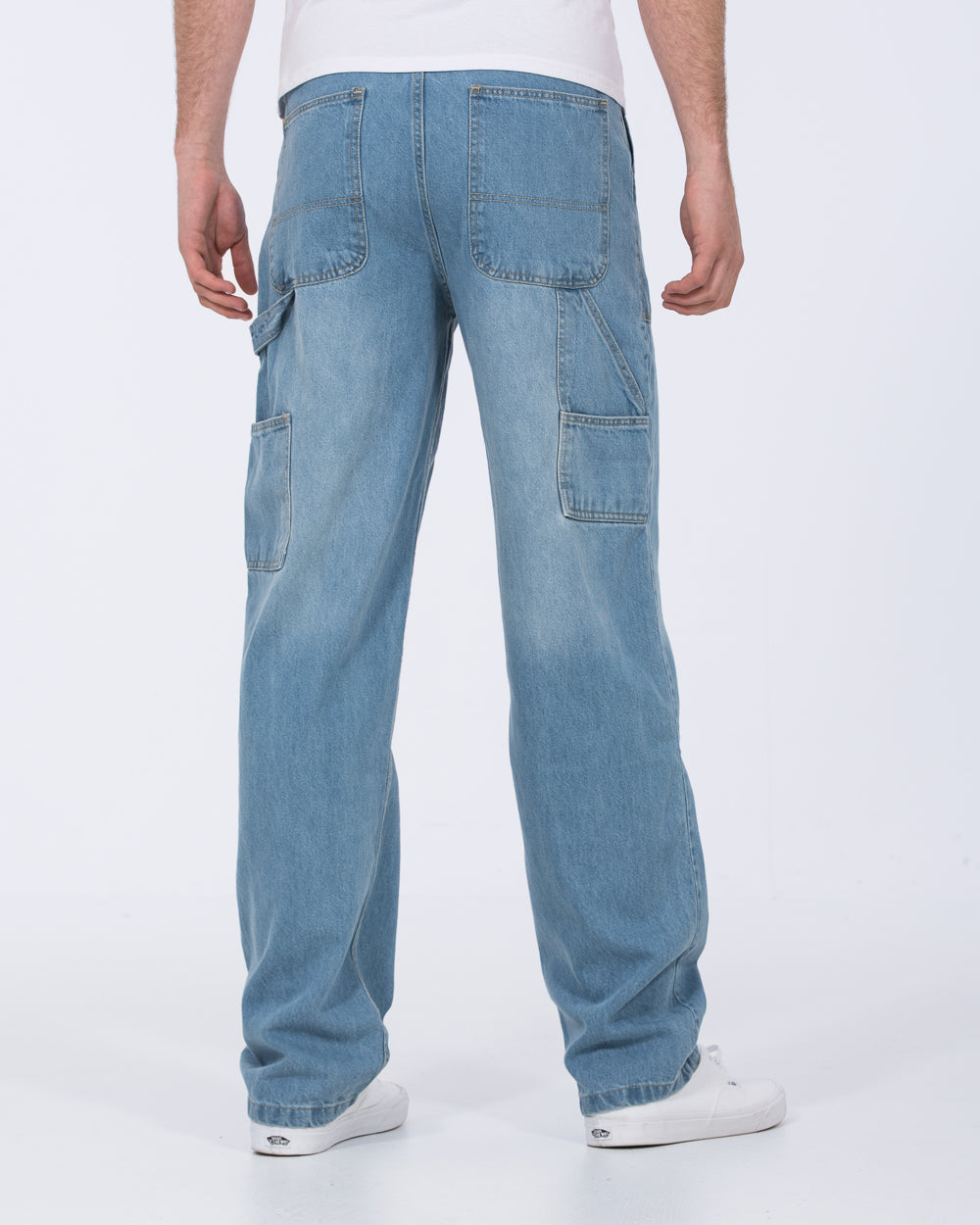 2t Jacob Tall Mens Loose Fit Carpenter Jeans (light wash) | Tall