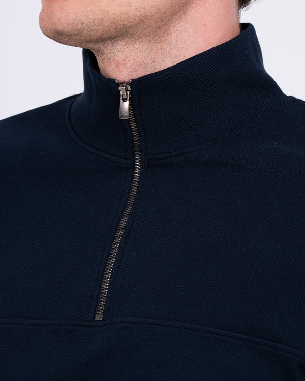 2t Loriston Tall Quarter Zip Sweatshirt (navy)