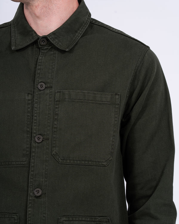 2t Tall Troy Cotton Unlined Shacket (khaki)