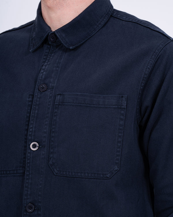 2t Tall Troy Cotton Unlined Shacket (navy)