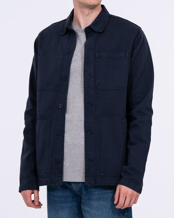 2t Tall Troy Cotton Unlined Shacket (navy)