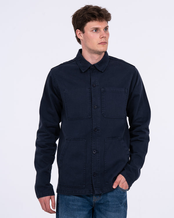 2t Tall Troy Cotton Unlined Shacket (navy)