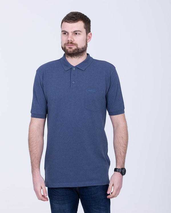 North 56 Regular Fit Tall Polo Shirt (blue melange)