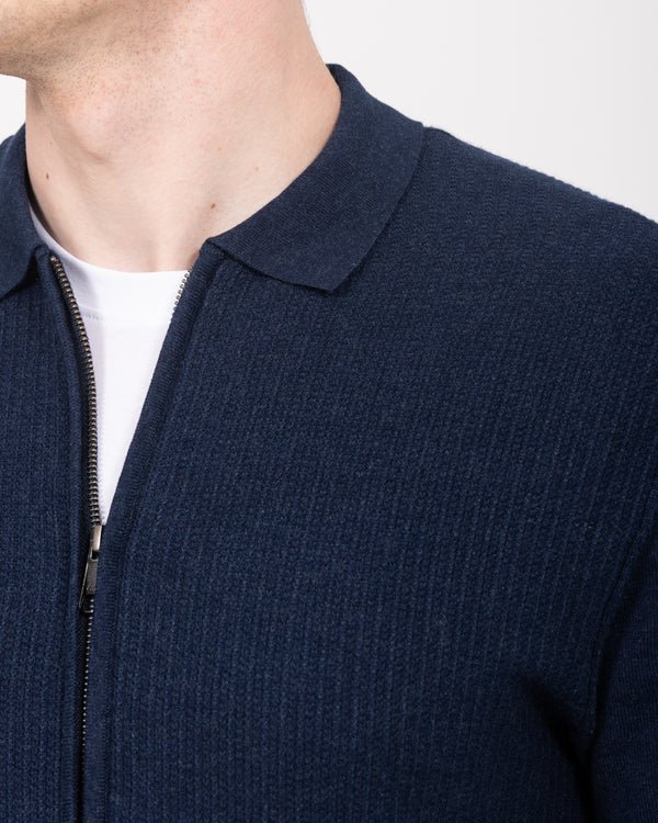 2t Tall Zip Through Cardigan (navy)