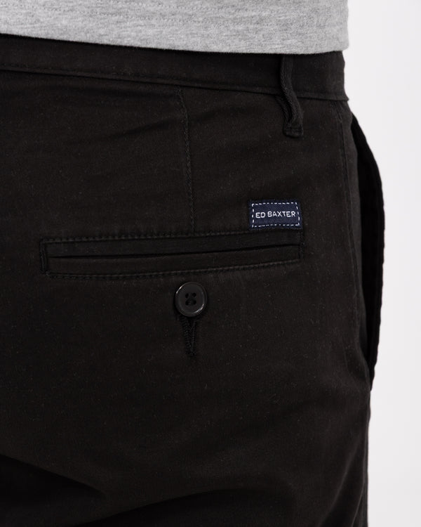 Ed Baxter Slim Fit Tall Chinos (black)
