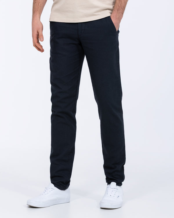 Redpoint Halifax Regular Fit Tall Linen Chinos (navy)