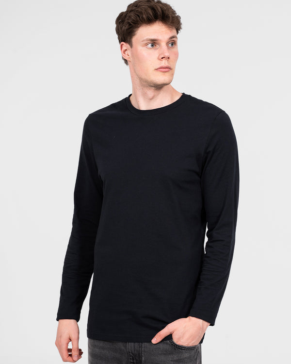 Essentalls Long Sleeve Tall T-Shirt (black)