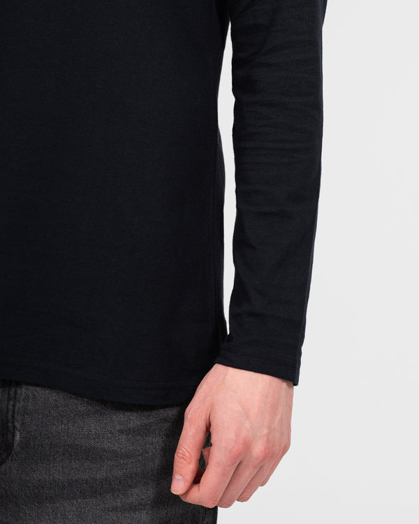 Essentalls Long Sleeve Tall T-Shirt (black)