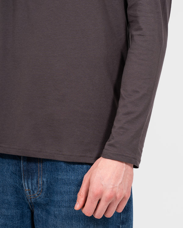 Essentalls Long Sleeve Tall T-Shirt (dark grey)
