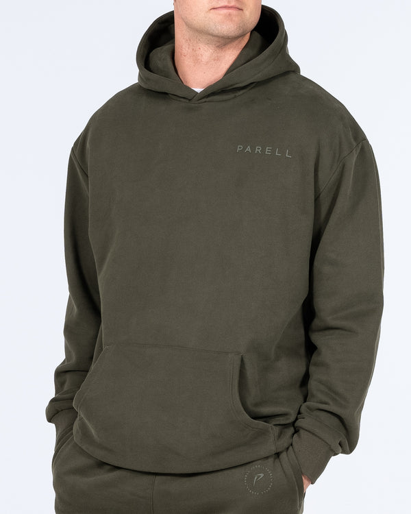 Parell Evolve Tall Oversized Pullover Hoodie (khaki)