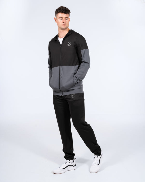 Parell Evolve Tall Panel Tracksuit Bottoms (black/grey)