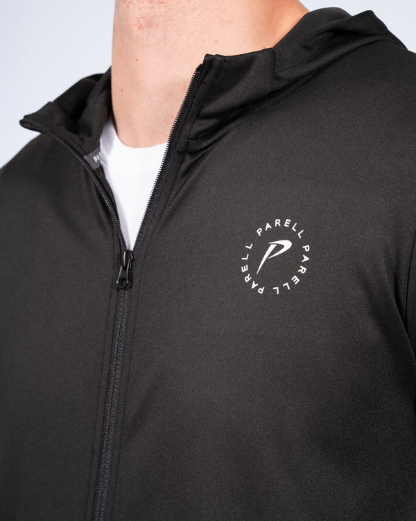 Parell Evolve Tall Zip Up Panel Hoodie (black/grey)