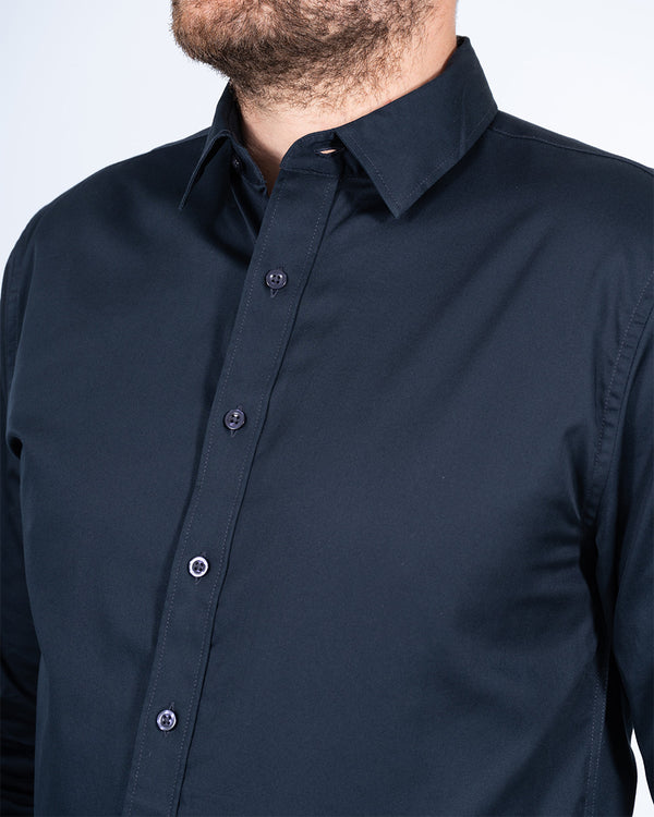 2t Slim Fit Extra Tall Formal Shirt (navy)