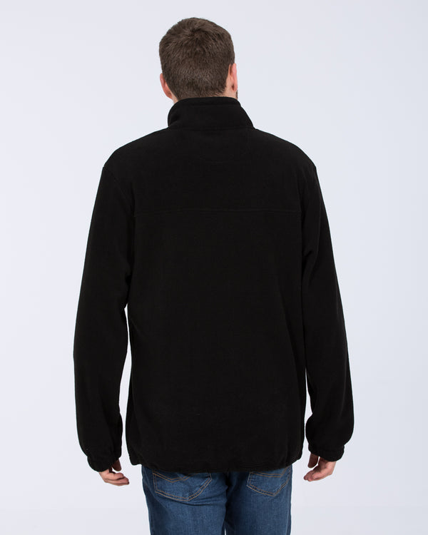 2t Asher Tall Quarter Zip Fleece (black)