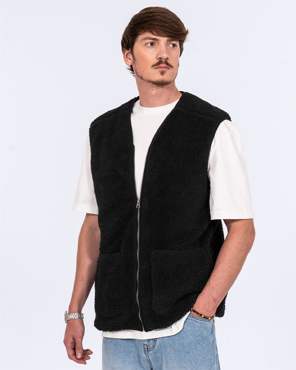 2t Rubislaw Tall Fleece Gilet (washed black)