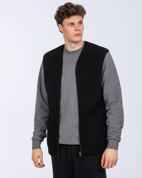 2t Rubislaw Tall Fleece Gilet (washed black)