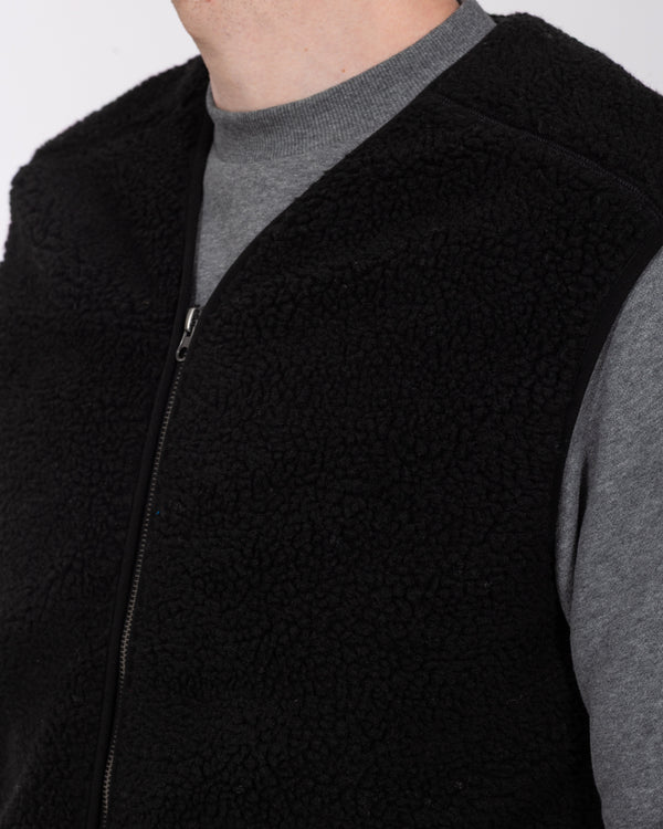 2t Rubislaw Tall Fleece Gilet (washed black)