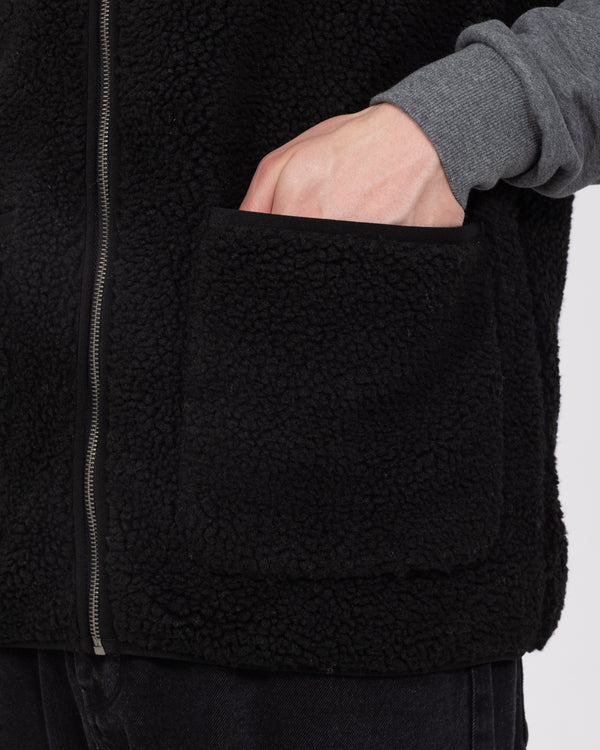 2t Rubislaw Tall Fleece Gilet (washed black)