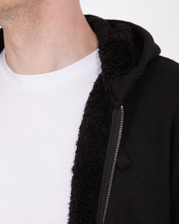 2t Arthur Tall Sherpa Hoodie (black)