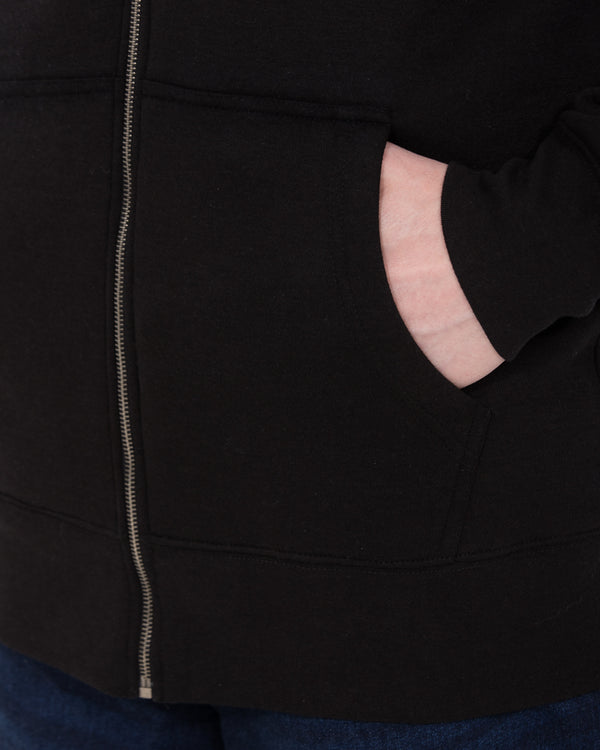 2t Arthur Tall Sherpa Hoodie (black)