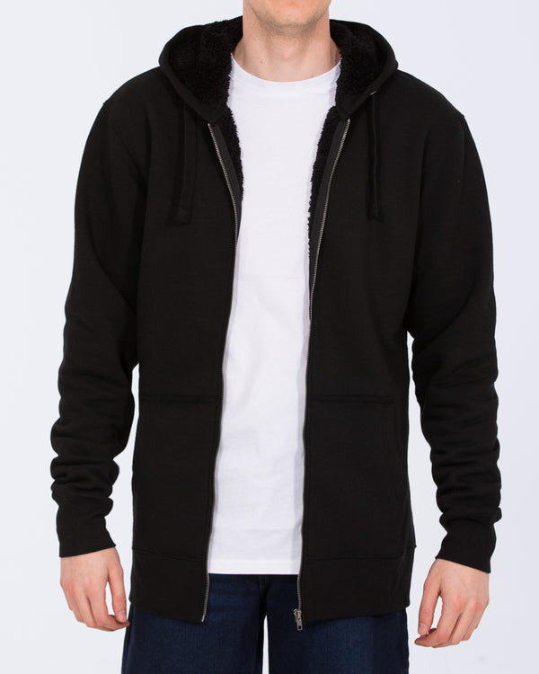 2t Arthur Tall Sherpa Hoodie (black)