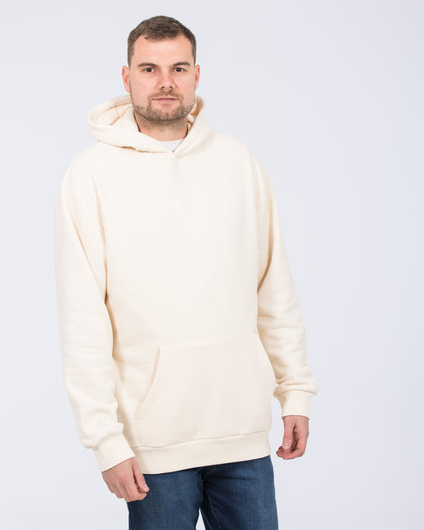 2t Blaine Tall Heavyweight Oversized Hoodie (ecru)