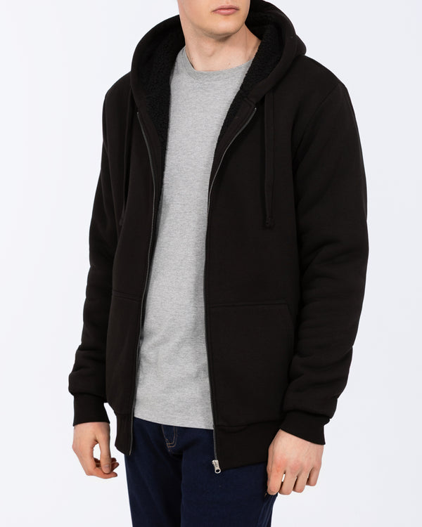 2t Andrew Tall Sherpa Hoodie (black)