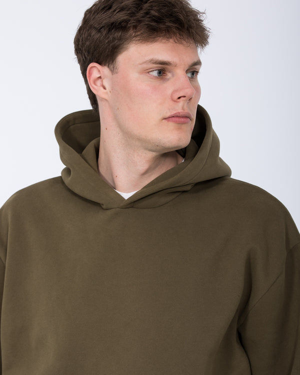 2t Blaine Tall Heavyweight Oversized Hoodie (olive)