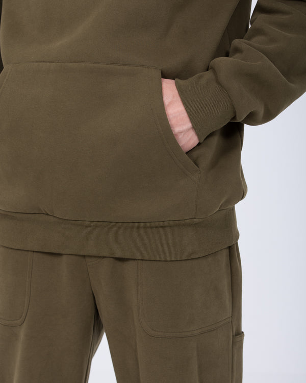 2t Blaine Tall Heavyweight Oversized Hoodie (olive)