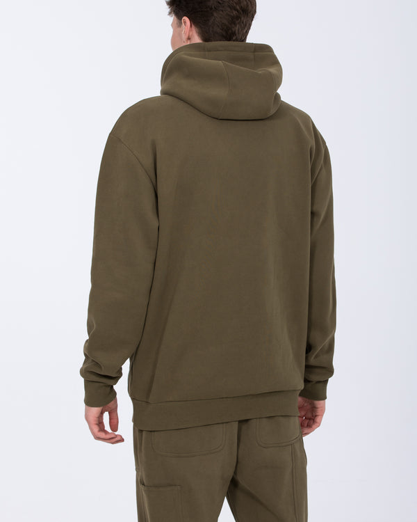 2t Blaine Tall Heavyweight Oversized Hoodie (olive)