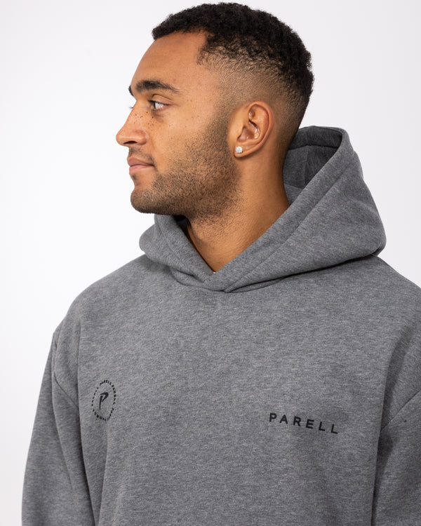 Parell Forge Tall Oversized Pullover Hoodie (charcoal)
