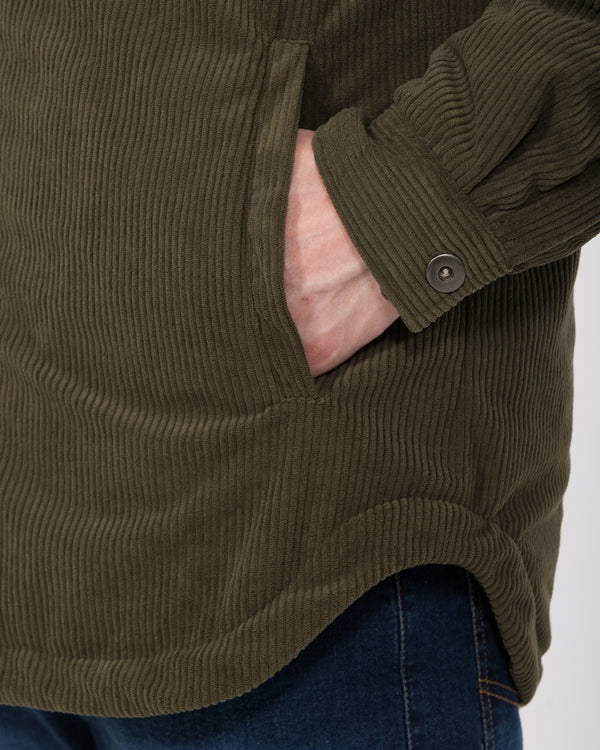 2t Archie Tall Cord Quilted Jacket (khaki)